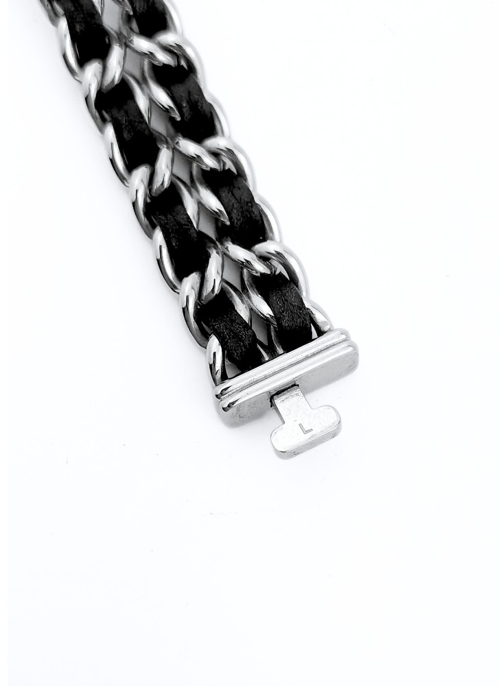 Chanel Wristwatch - Première Rock, Papers - Steel/leather - Size L (woman)-photo-5