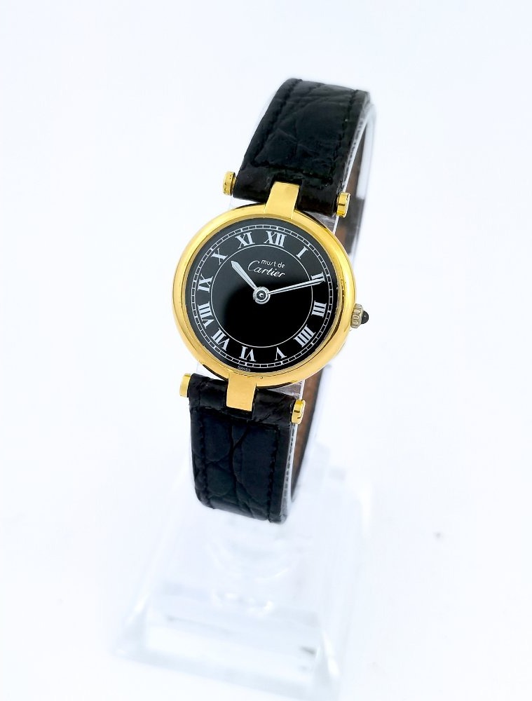 Montre CARTIER - Must Vendôme - cadran noir - 24 mm (femme)-photo-3