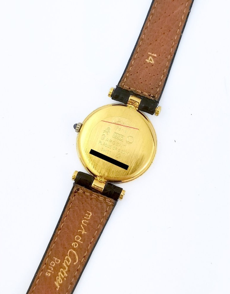 Montre CARTIER - Must Vendôme - cadran noir - 24 mm (femme)-photo-3