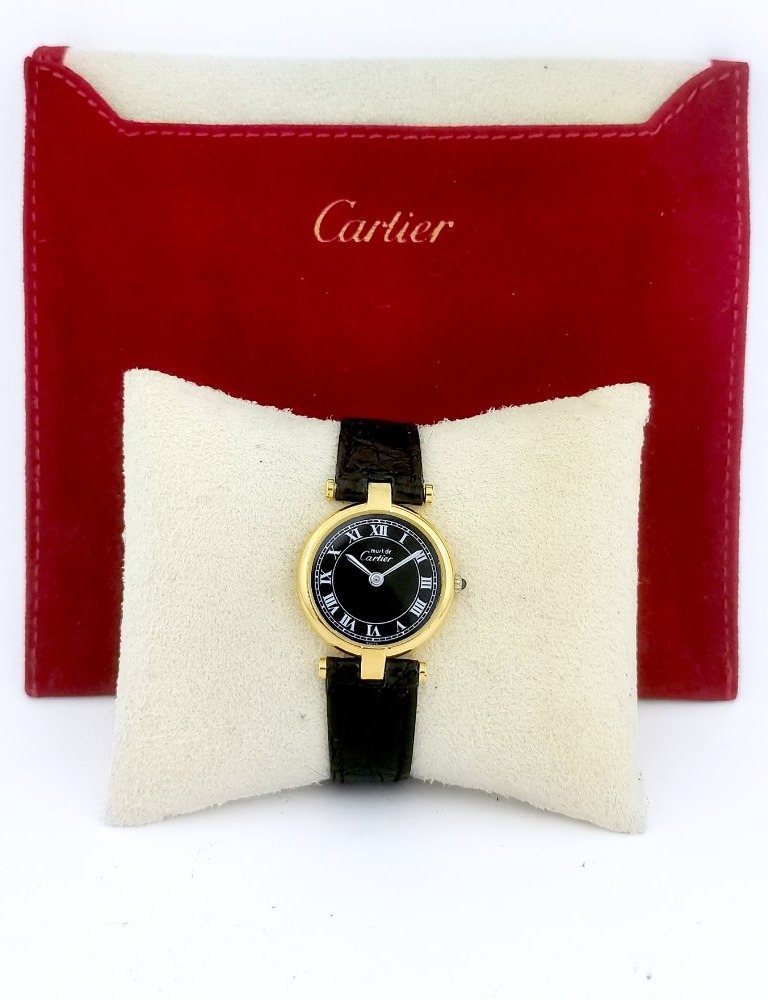 Montre CARTIER - Must Vendôme - cadran noir - 24 mm (femme)-photo-6