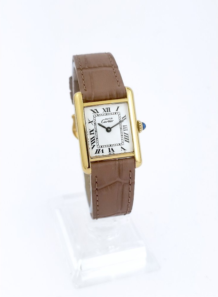 Cartier Wristwatch - Must Tank - Small Size - Vintage (lady)-photo-2
