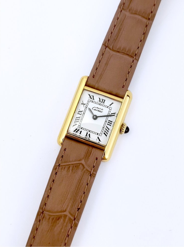 Cartier Wristwatch - Must Tank - Small Size - Vintage (lady)-photo-2