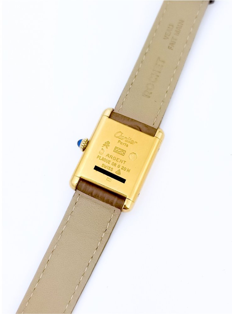 Cartier Wristwatch - Must Tank - Small Size - Vintage (lady)-photo-3