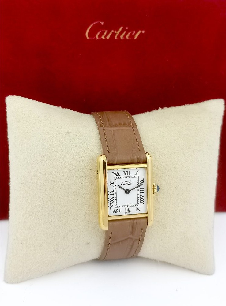 Cartier Wristwatch - Must Tank - Small Size - Vintage (lady)-photo-4