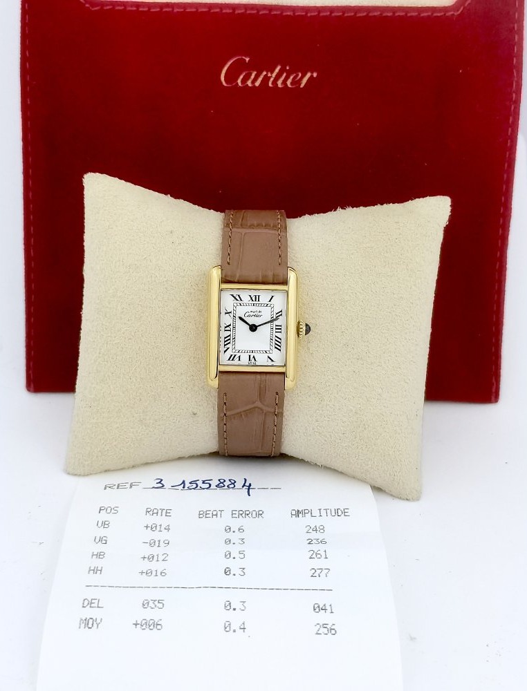 Cartier Wristwatch - Must Tank - Small Size - Vintage (lady)-photo-5