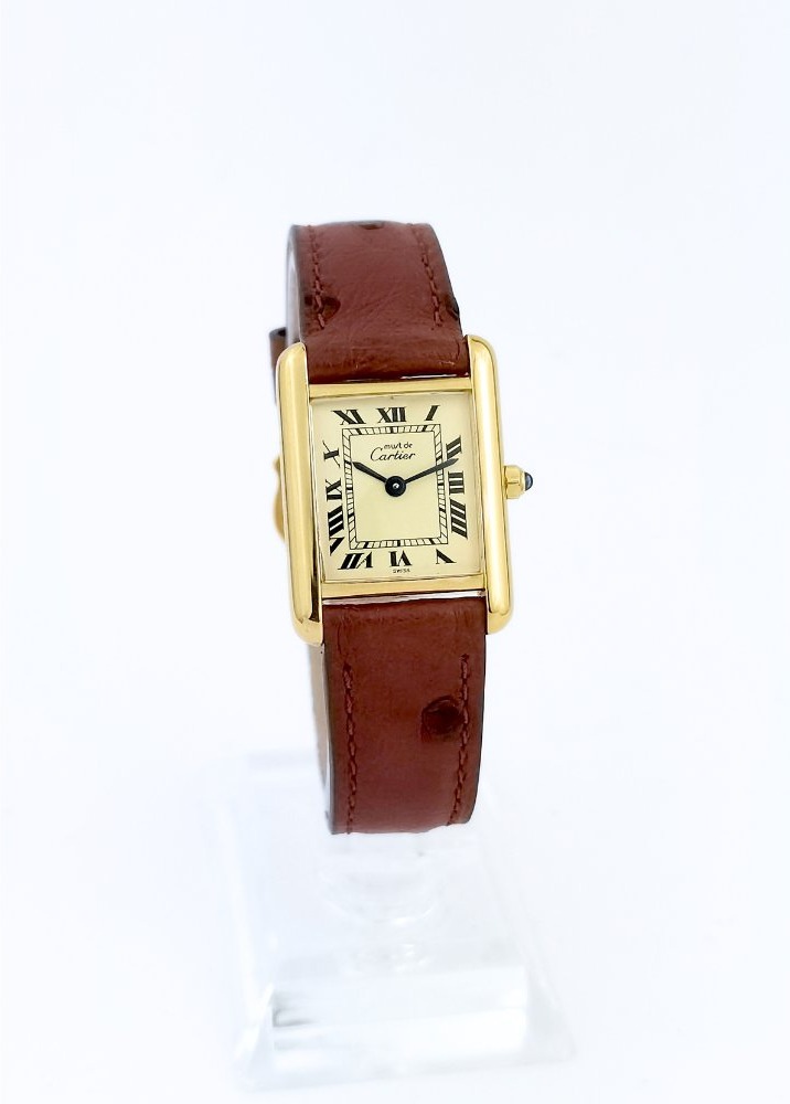 Cartier Watch - Must Tank - Champagne Dial - Quartz - Small Size (women's)-photo-1