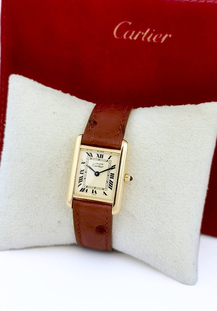 Cartier Watch - Must Tank - Champagne Dial - Quartz - Small Size (women's)-photo-5