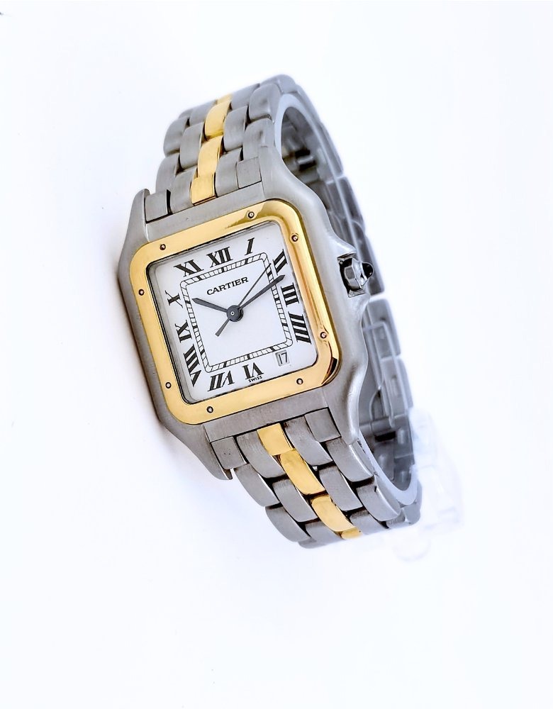 Cartier Watch - Panthère - Gold And Steel, Single Row Of Gold - Medium (unisex)-photo-3