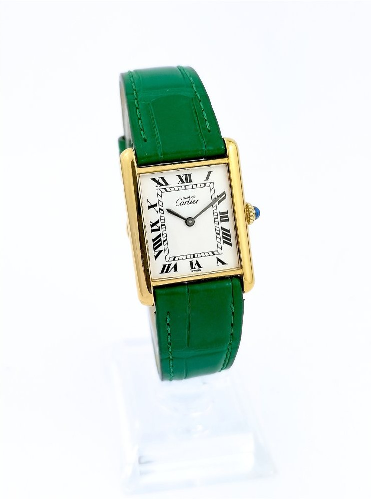 Montre CARTIER - Must Tank - mécanique - Grand modèle vintage (unisexe)-photo-4