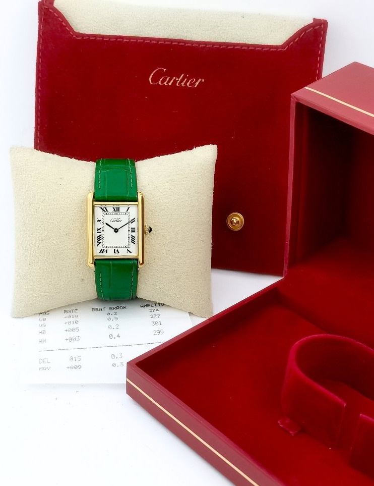 Montre CARTIER - Must Tank - mécanique - Grand modèle vintage (unisexe)-photo-3