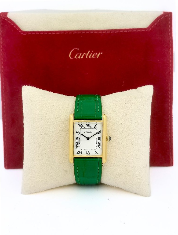Montre CARTIER - Must Tank - mécanique - Grand modèle vintage (unisexe)-photo-4