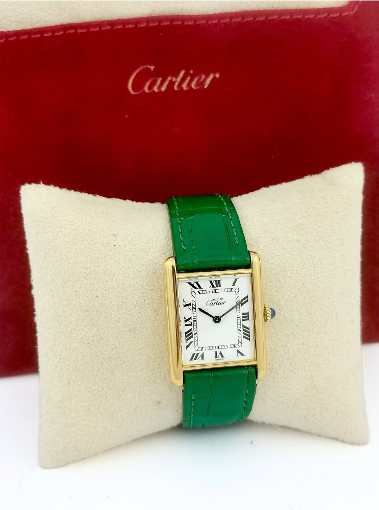 Montre CARTIER - Must Tank - mécanique - Grand modèle vintage (unisexe)-photo-6