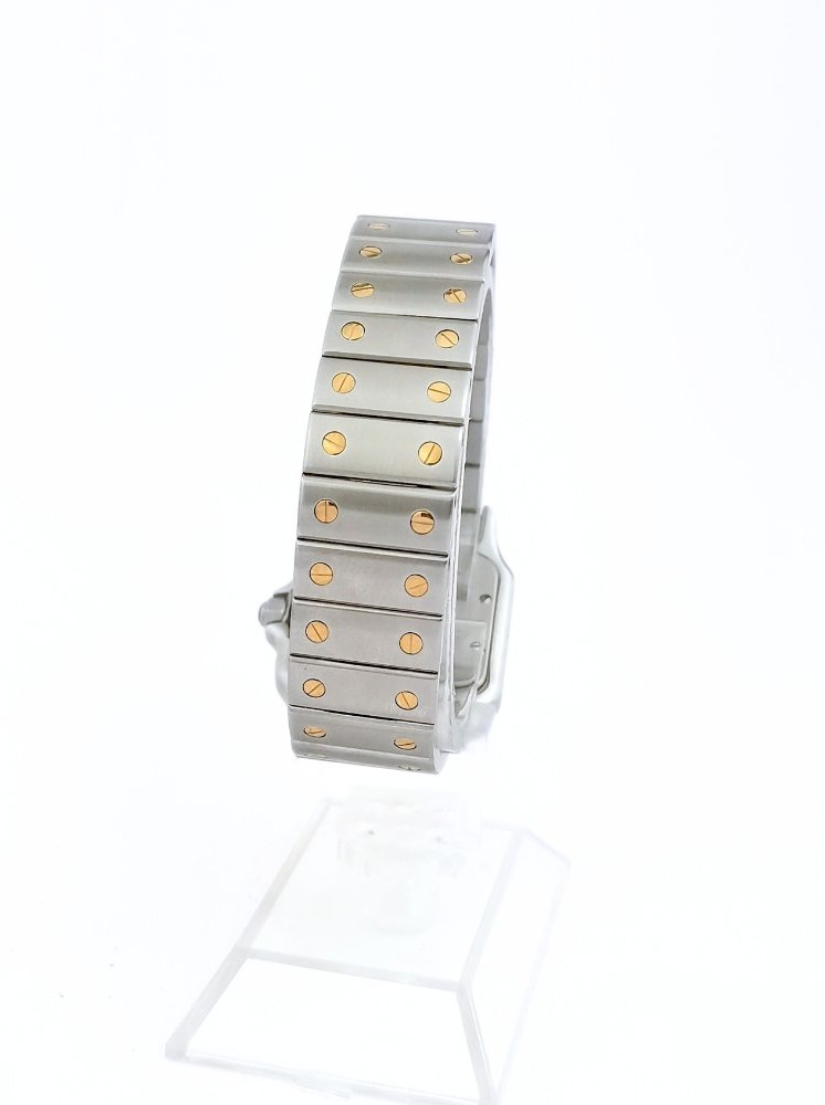 Montre CARTIER - Santos Galbée - or/acier - Medium (unisexe)-photo-2