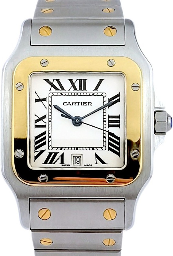 Montre CARTIER - Santos Galbée - or/acier - Medium (unisexe)