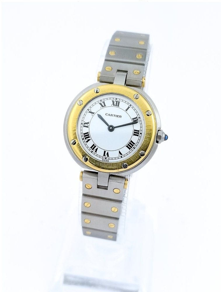 Montre CARTIER - Santos Vendôme - or/acier - Petit modèle (femme)-photo-2