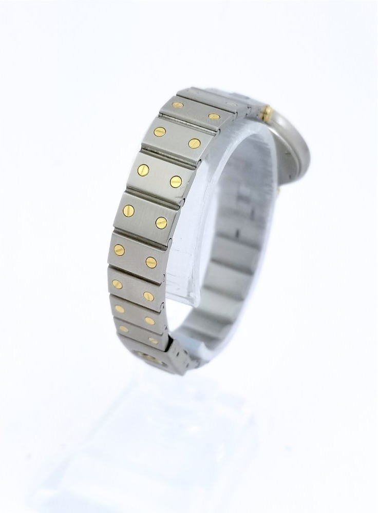 Montre CARTIER - Santos Vendôme - or/acier - Petit modèle (femme)-photo-3