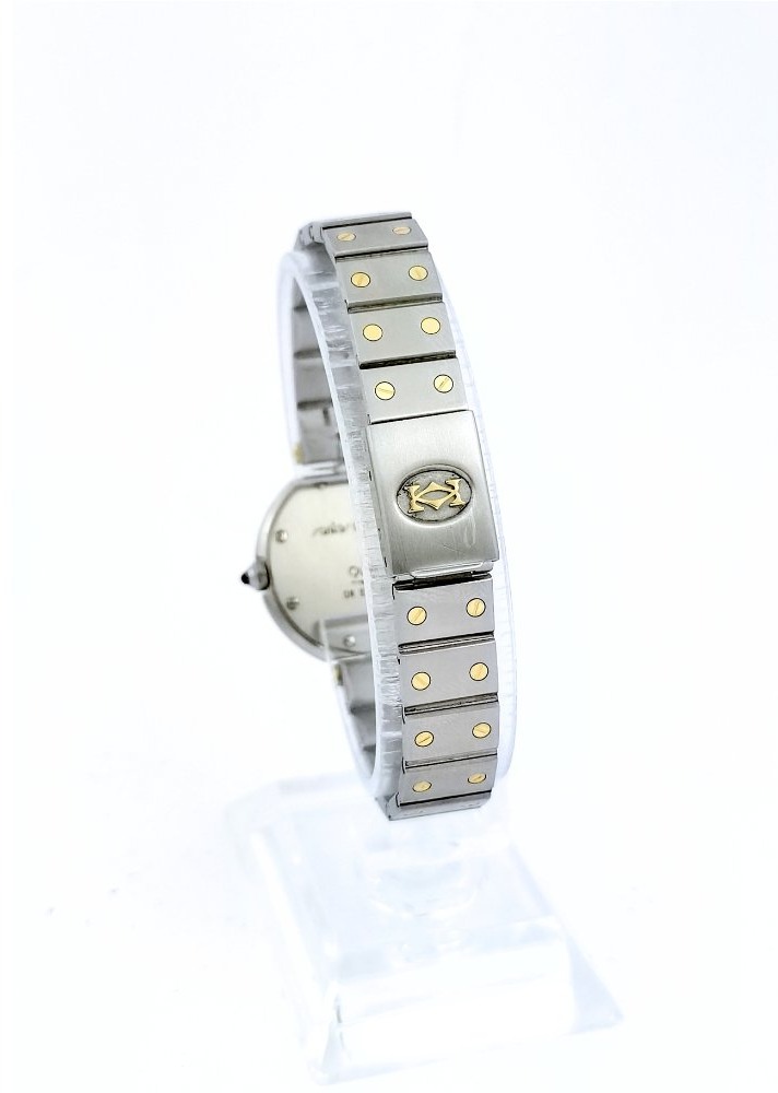 Montre CARTIER - Santos Vendôme - or/acier - Petit modèle (femme)-photo-4