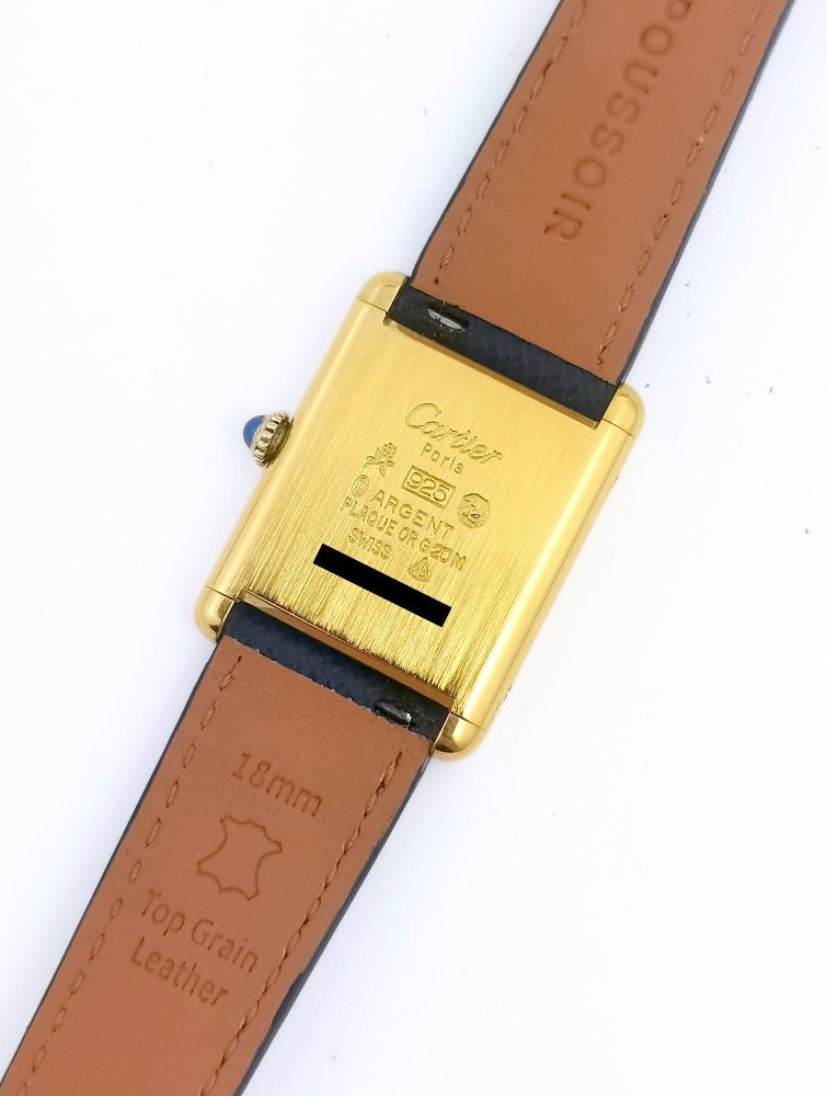 Montre CARTIER - Must Tank - mécanique - grand modèle vintage -photo-2