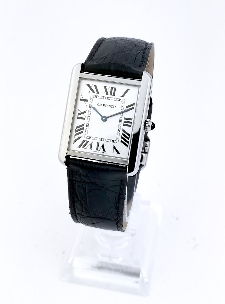 Cartier Watch - Tank Solo - Steel - Quartz - Large Model -photo-2