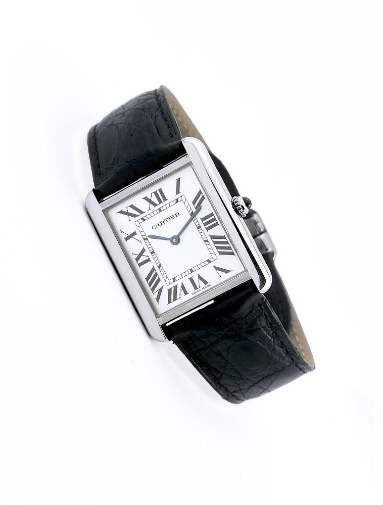 Cartier Watch - Tank Solo - Steel - Quartz - Large Model -photo-3
