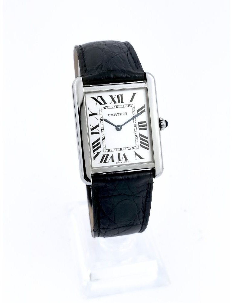 Cartier Watch - Tank Solo - Steel - Quartz - Large Model -photo-4