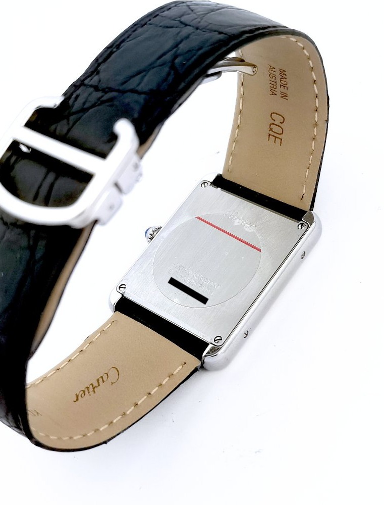 Cartier Watch - Tank Solo - Steel - Quartz - Large Model -photo-3