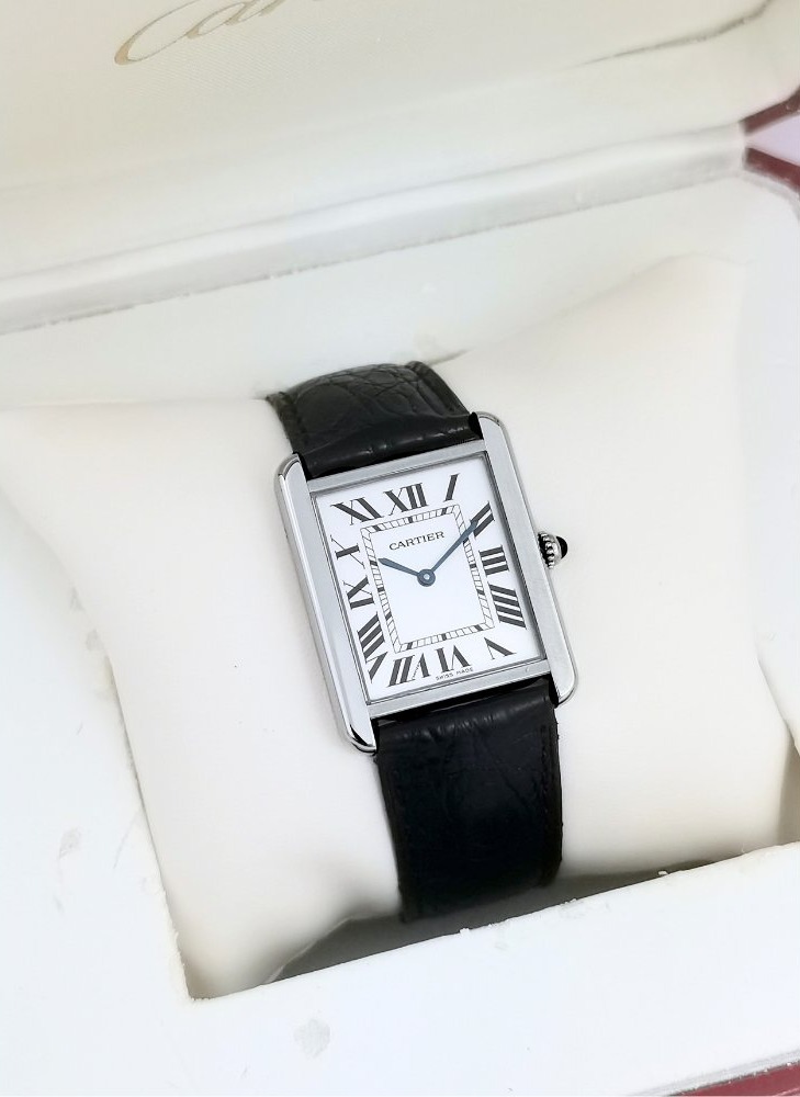 Cartier Watch - Tank Solo - Steel - Quartz - Large Model -photo-4