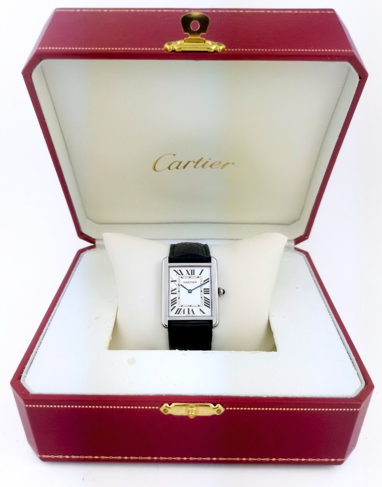 Cartier Watch - Tank Solo - Steel - Quartz - Large Model -photo-6