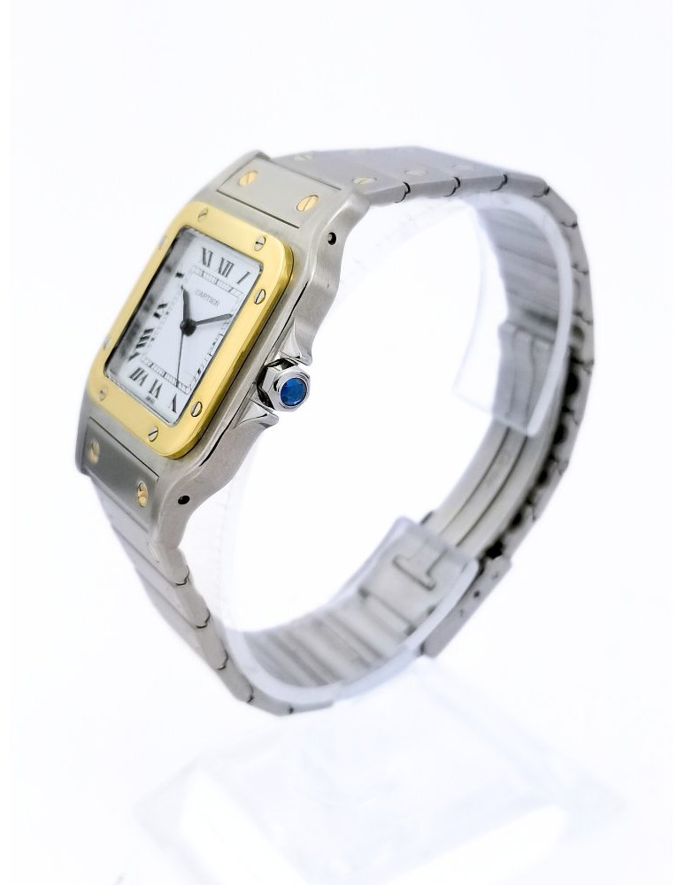 Cartier Watch - Santos Carrée - Gold/steel - Automatic - Large Vintage Model (unisex)-photo-1