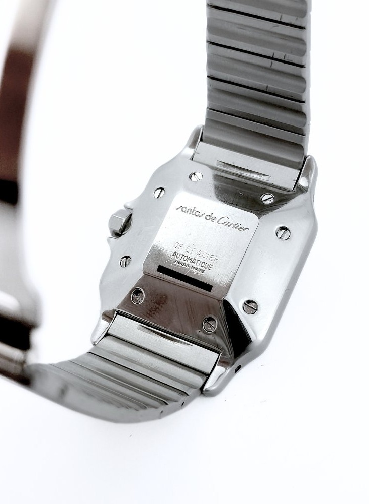 Cartier Watch - Santos Carrée - Gold/steel - Automatic - Large Vintage Model (unisex)-photo-7