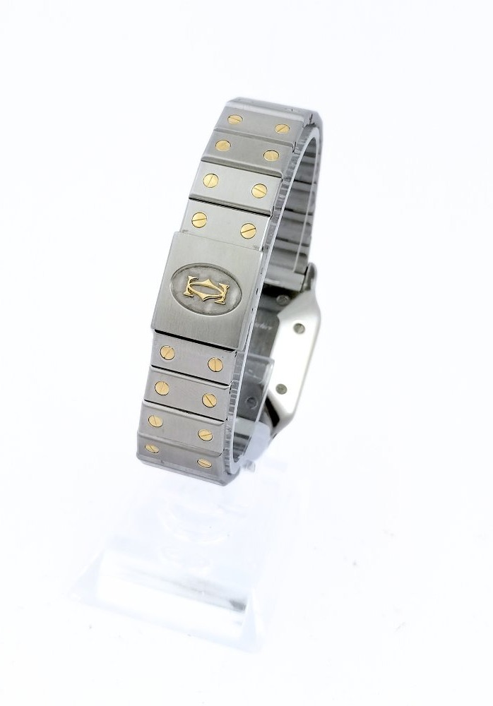 Cartier Watch - Santos Carrée - Gold/steel - Automatic - Large Vintage Model (unisex)-photo-8