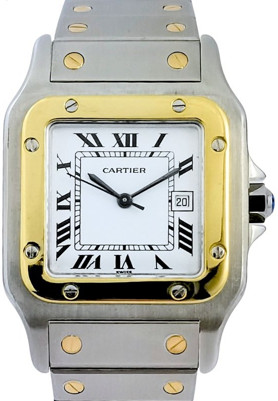 Cartier Watch - Santos Carrée - Gold/steel - Automatic - Large Vintage Model (unisex)