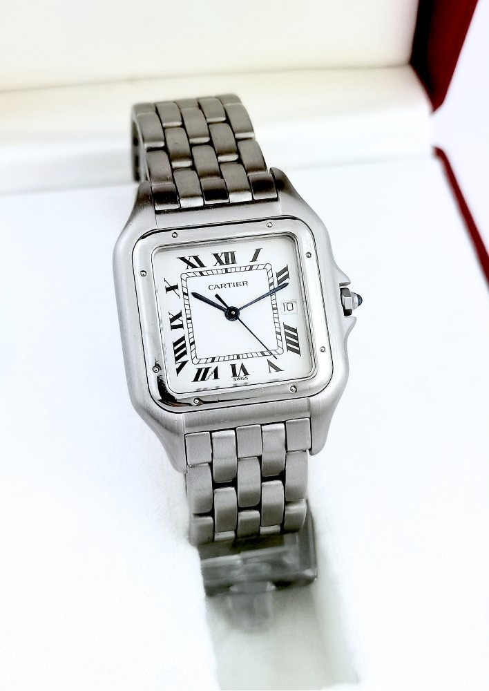 Montre CARTIER - Panthère dite Jumbo - acier - 29 mm (unisexe)-photo-4