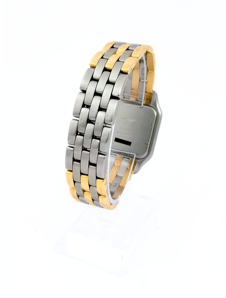 Cartier Watch - Panther - Gold And Steel, 3 Rows Of Gold - 29 Mm - Full Set (unisex)-photo-1