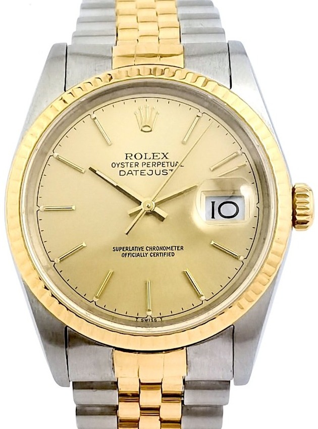 Rolex Watch - Oyster Perpetual Datejust - Gold And Steel - 36 Mm (unisex)