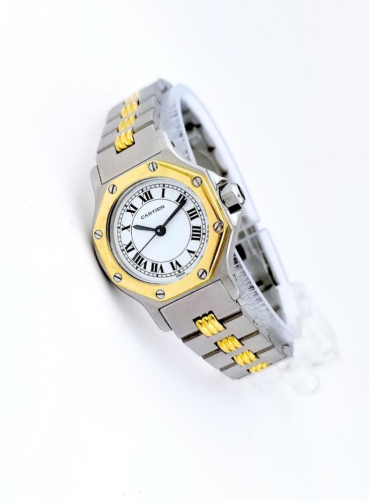 Cartier Watch - Santos Octagonal - Gold And Steel - Automatic - Small Model (women&amp;#039;s)-photo-4