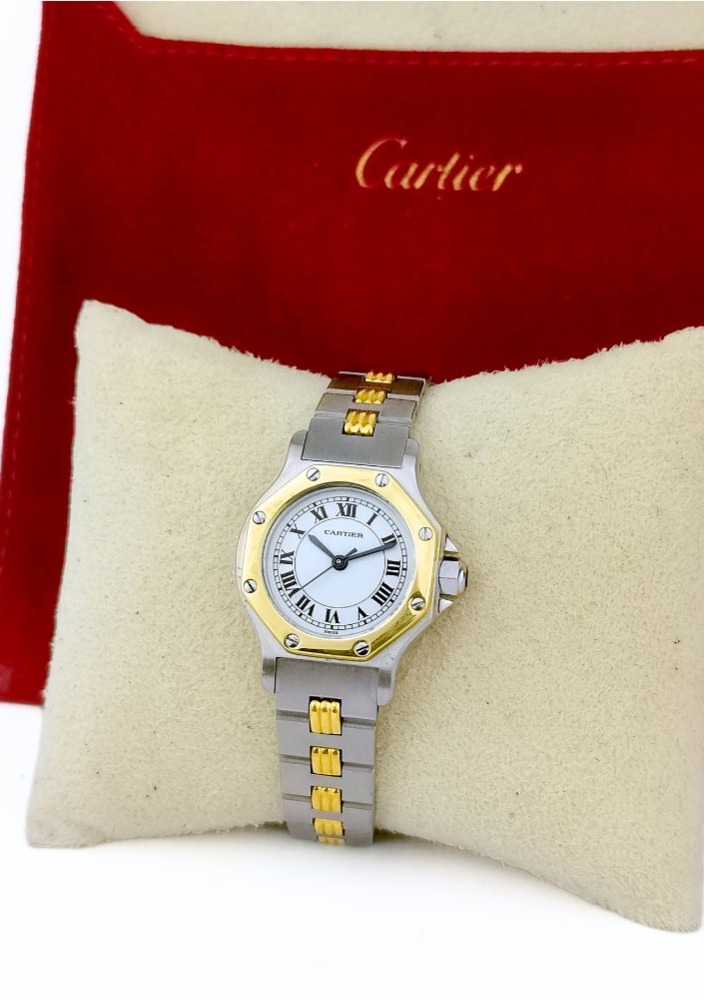 Cartier Watch - Santos Octagonal - Gold And Steel - Automatic - Small Model (women&amp;#039;s)-photo-4