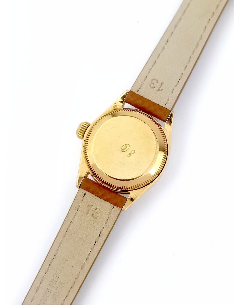 Montre ROLEX - Oyster Perpetual Datejust - Boitier "Florentine" - or jaune - Petit modèle-photo-2