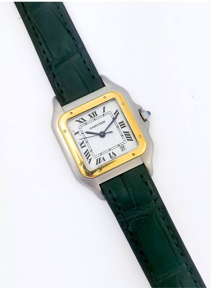 Montre CARTIER - Panthère - or/acier/cuir - Medium (unisexe)-photo-2