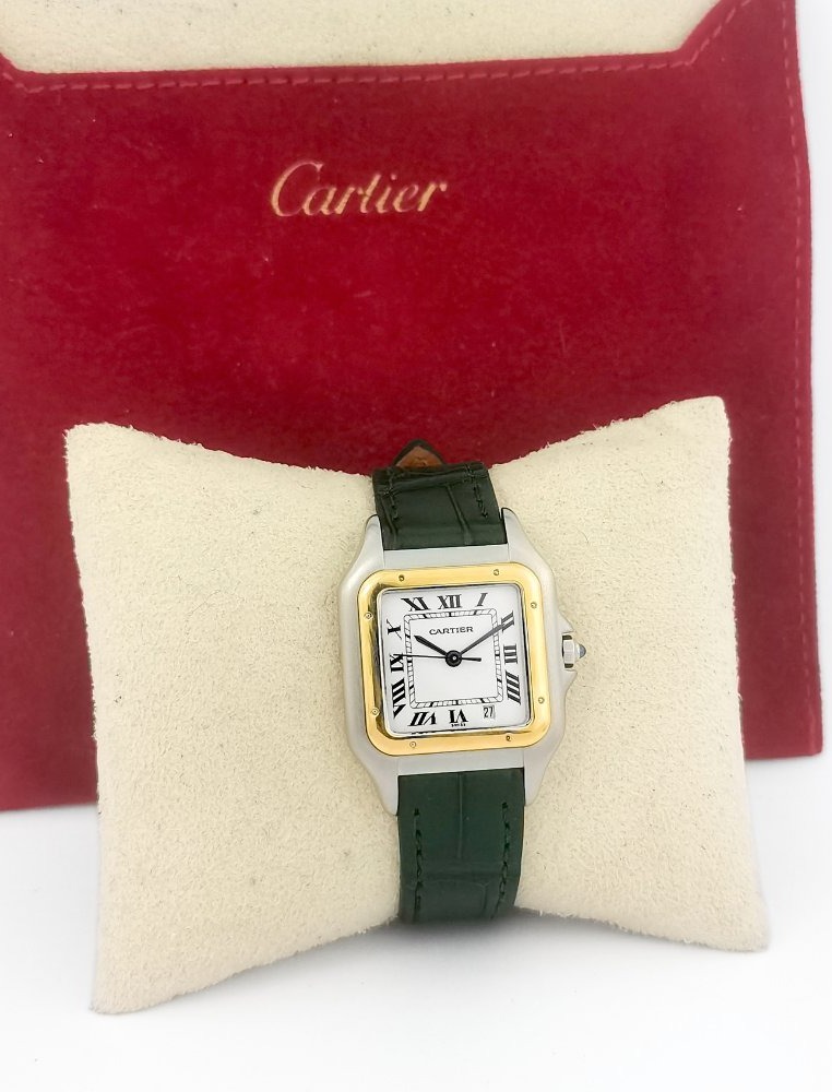 Montre CARTIER - Panthère - or/acier/cuir - Medium (unisexe)-photo-5