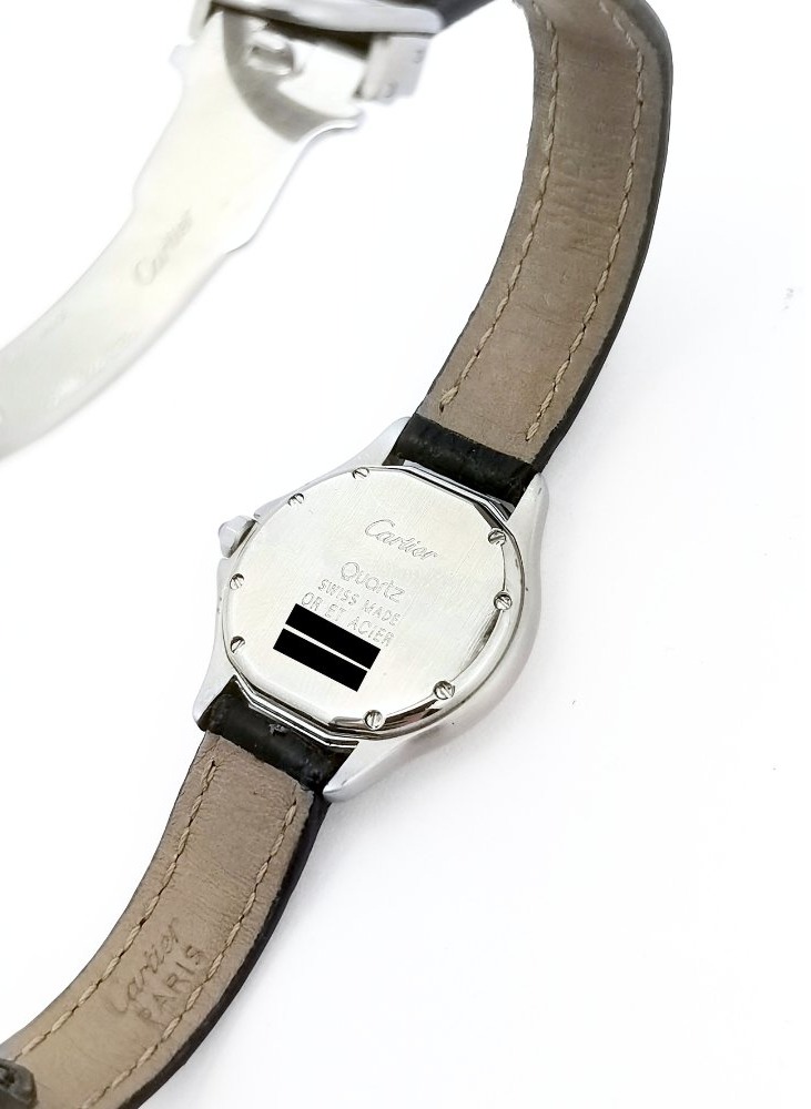 Montre CARTIER - Cougar - or/acier/cuir - Petit modèle (femme) -photo-1