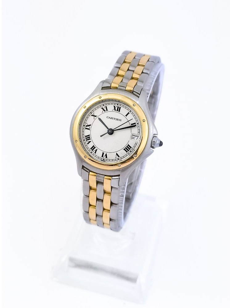 Cartier Watch - Panthère Cougar - Gold/steel - Small Size (women&amp;#039;s) Full Set-photo-2