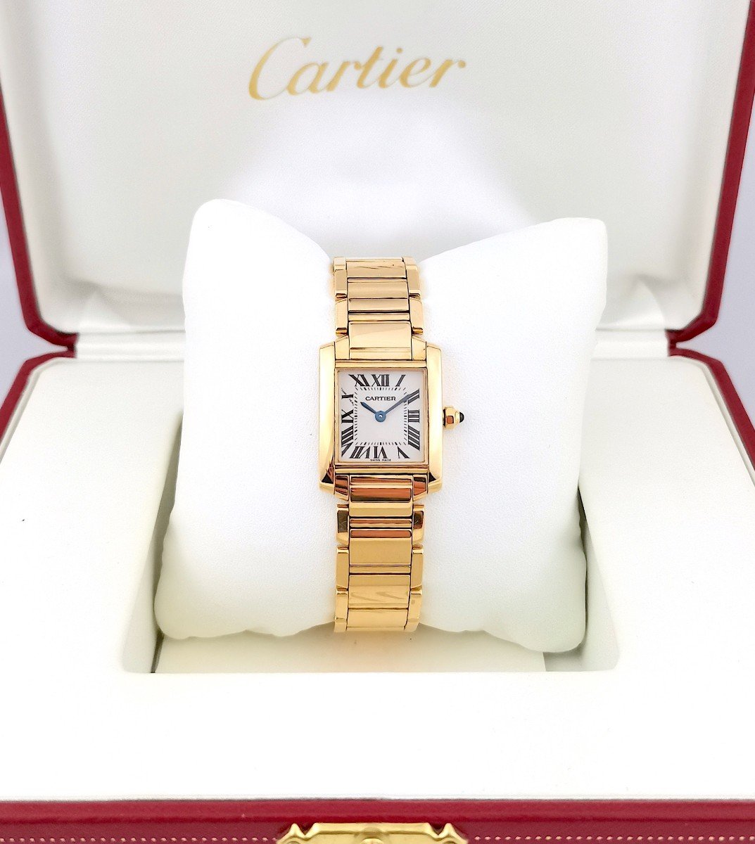 Montre Cartier - Tank Française - Or Jaune - Petit Modèle. -photo-3