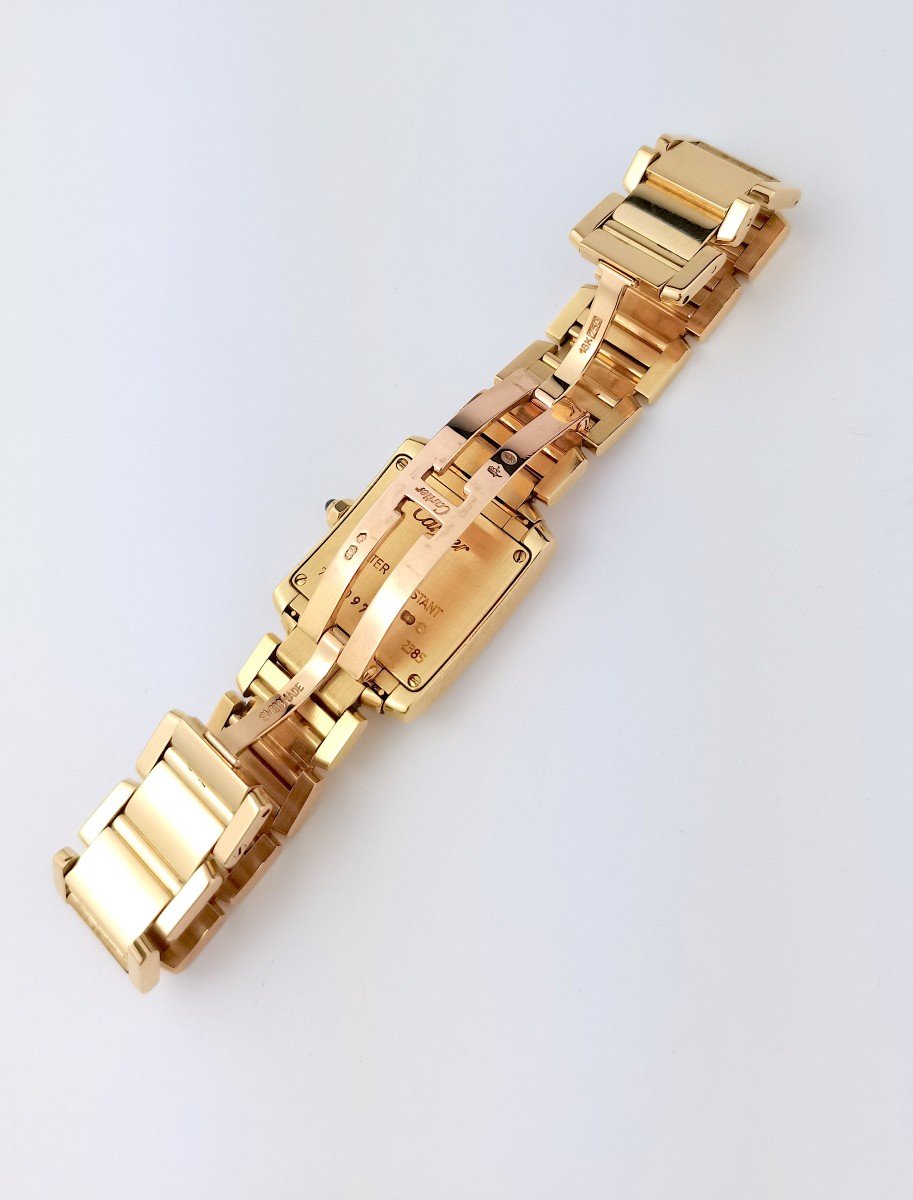 Montre Cartier - Tank Française - Or Jaune - Petit Modèle. -photo-6
