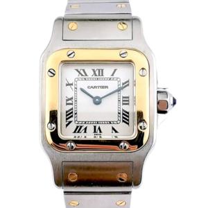 Cartier - Santos Galbée - Gold/steel - Small Model (women)