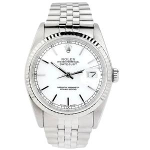 ROLEX - Oyster Perpetual Datejust - acier - br Jubilé - 36 mm_Ref 980