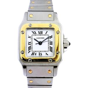 Cartier - Santos Square - Gold And Steel - Small Model (ladies)