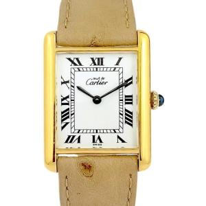Cartier Watch - Must Tank - Vermeil - Mechanical - Large Vintage Model (unisex)
