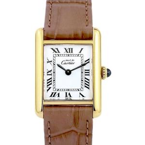 Montre CARTIER - Must Tank - cadran ivoire - mécanique - Petit modèle (femme)