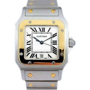 Montre CARTIER - Santos Galbée - or/acier - Medium (unisexe)